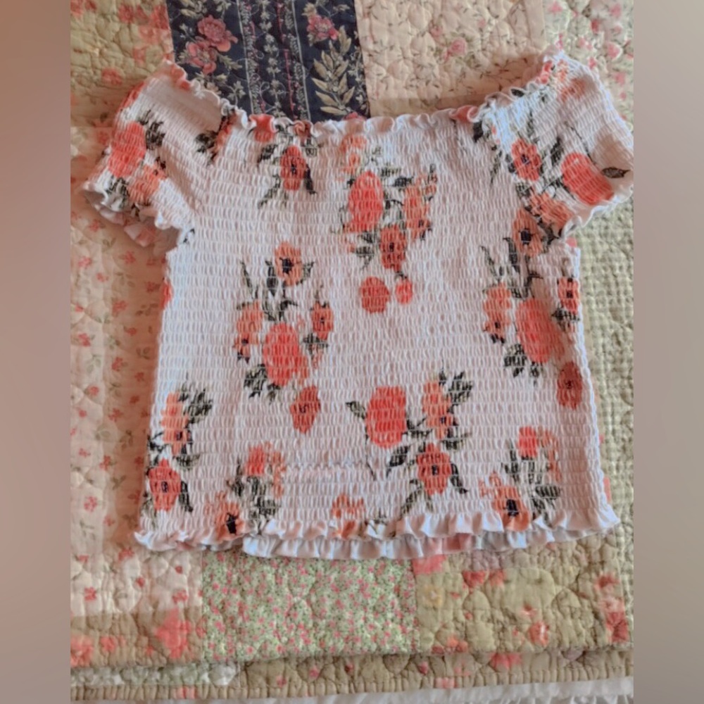 Rose Cropped Shirt